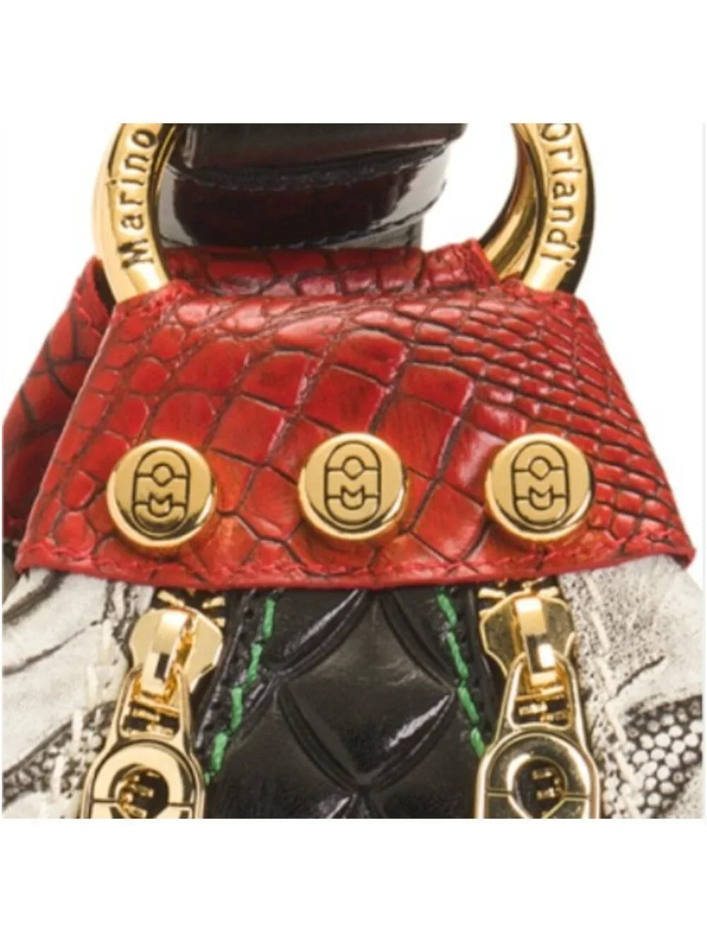 MARINO ORLANDI Made In Italy Leather Flower Backpack